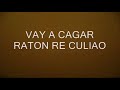 LA RATA QUE SE HACE MIERDA