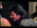 six man squash match from the november 3, 1990 edition of the uswa in memphis.  internationals are shiek hassan, sheik lou fabiano and the samurai.  opponents are ben jordon, freezer thompson and todd morton.

after the match tojo has some choice words for bill dundee about his 
