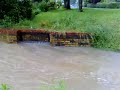 Laceby Beck in full flood possibly the highest its ever been Laceby Beck in full flood possibly the highest its ever been