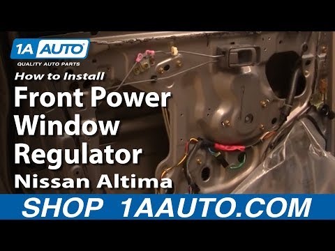How To Install Replace Front Power Window Regulator Nissan Altima 98-01 1AAuto.com