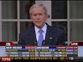 President Bush on Obama's 
