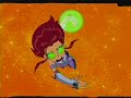 LOL! Larry is so freakin' hilariuos. This is the teen titans opening with larry singing. I have no idea what he's saying though . . .