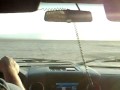 Accelerating to 100mph on dry lake bed