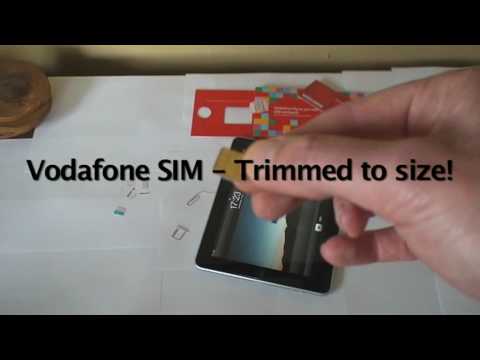 vodafoneuk - Showing how a standard UK Pay As You Go Vodafone SIM Card can be used in an iPad 3G after being cut to size!
