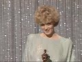 jessica lange accepting the best supporting actress oscar� for her performance in 