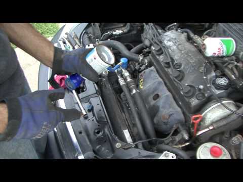 Honda How To Civic A/C compressor and charging