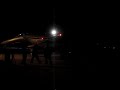 F15 engine run afterburners test at night F15 engine run afterburners test at night