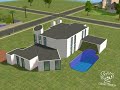 House design at sims 2 version 2 Modern Villa