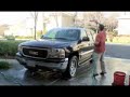 Washing your car featuring Pinnacle Natural Brilliance