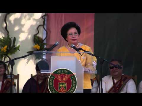 cebu - Sen. Miriam Defensor Santiago's Speech 77th Commencement Exercises University of the Philippines Cebu April 30, 2014 ----------------------------------------...