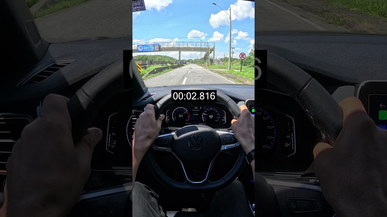 T-Cross Extreme 2026 no teste do 0 a 100! #t-cross #suv #volkswagen