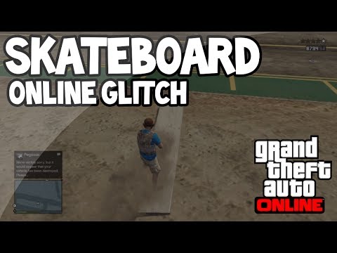 GTA 5 Online- Skateboarding Character Animation Glitch!