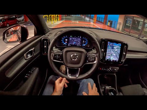 volvo xc40 night 15 163hp 0 100 pov test drive 1701 joe black