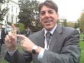 Barney bites reporter