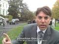 Barney bites reporter