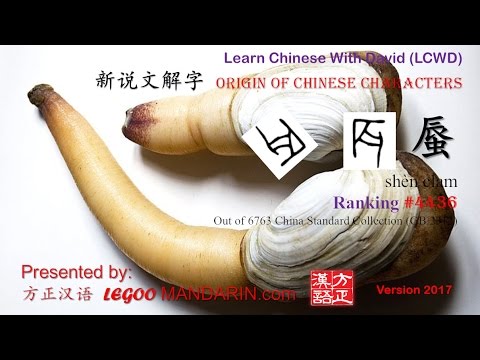 Origin of Chinese Characters – 4436 蜃 shèn clam – Learn Chinese with Flash Cards Origin of Chinese Characters - 4436 蜃 shèn clam - Learn Chinese with Flash Cards