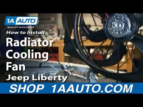 How To Install Replace Radiator Cooling Fan 2006-07 Jeep Liberty