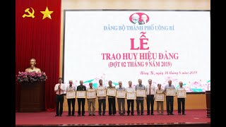 91 đảng viên vinh dự nhận Huy hiệu Đảng đợt 2-9