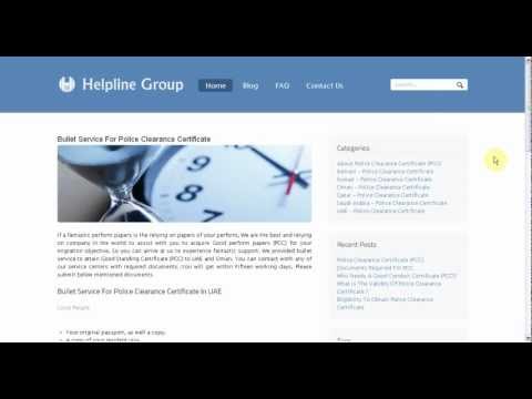 how to obtain u.a.e. police certificate