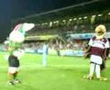 Manly vs Rabbitohs Qualifying final 2007 Mascot fight Manly vs Rabbitohs Qualifying final 2007 Mascot fight
