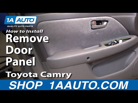 How To Install Replace Remove Door Panel Toyota Camry 97-01 1AAuto.com