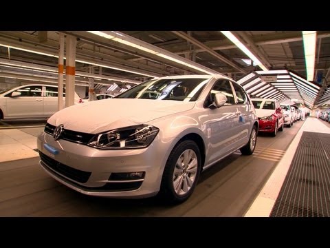 Production - Footage of VW Golf production at the Wolfsburg plant. Watch all VW Golfs, from Mk1 to Mk 6, being built: http://www.youtube.com/watch?v=R0FLhr3ywGI&feature=c...