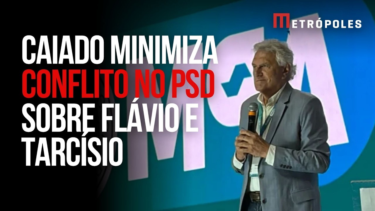 “Tarcísio é um ponto de convergência”, diz Caiado sobre Flávio