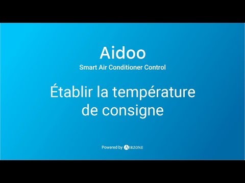 Aidoo app - Établir la température de consigne