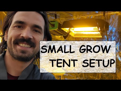 how to set up a grow tent