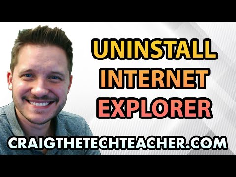 how to remove internet explorer