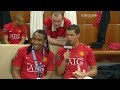 anderson and ronaldo on the day manhester united won the title