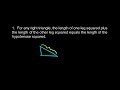 Prealgebra - Intro to The Pythagorean Theorem