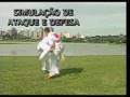 simulacion de ataque y defensa de capoeira
