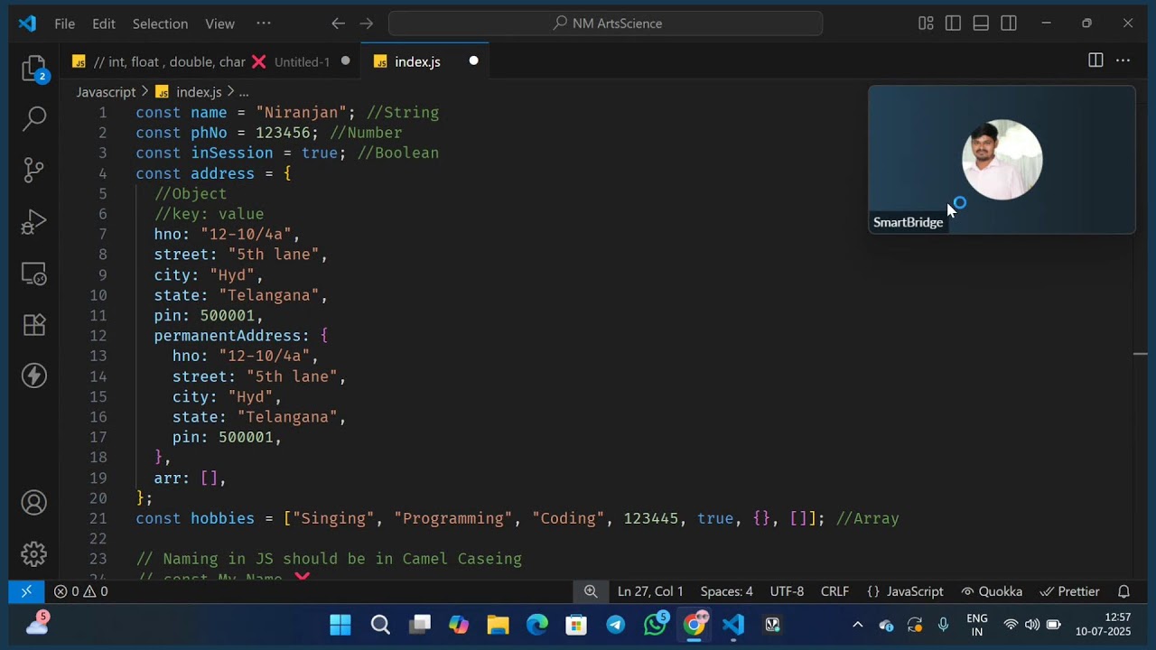 Naan Mudhalavan Frontend Development Session - 4