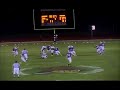 Highschool highlight. Fast linebacker only one game. 18 tackles in one game. 2 caused fumbles. #7 is fast and hits hard. Good sportsmanship at the end and look at the stickers on the back of his helmet.
