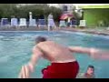 back flip into pool