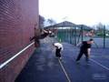 C3R 3 man Wall flip