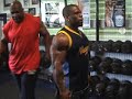 Bodybuilding Pro Shaun Tavenier training in a West Yorkshire gym 6