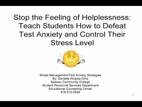 how to control test anxiety