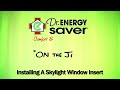 Installing a Skylight Window Insert