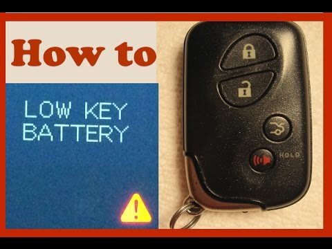 Lexus IS250 – Replace key battery