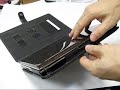 PDair Leather Case for Asus Eee PC S101 - Book Type (Black)