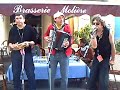 l'art � tatouille �tait au printival de p�zenas le 27 avril dernier, alain, roland et choupy nous ont fait le plaisir d'interpr�ter je suis un voyou, reprise de georges brassens en direct du caf� moli�re.