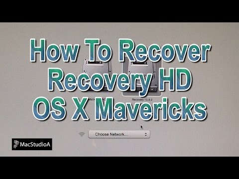 how to recover os x mavericks