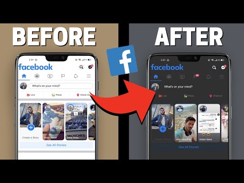 Enable DARK MODE on Facebook App! (easiest way)