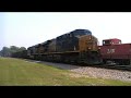 CSX 5251 Leads CSX W886, Departmant of Defense Train, at Stevenson