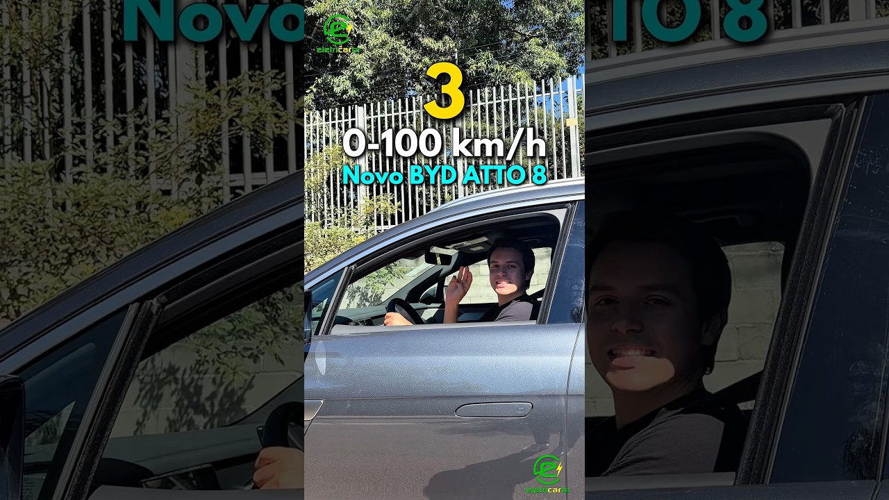 0-100 km/h do BYD Mais Rápido de Todos: TAN Híbrido (Atto 8)