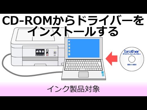 CD-ROMからドライバーをインストール-USBケーブル-(WindowsR版)