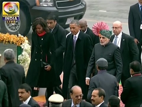 Raw: Obama Watches India Republic Day Parade