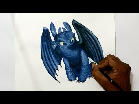 how to draw toothless